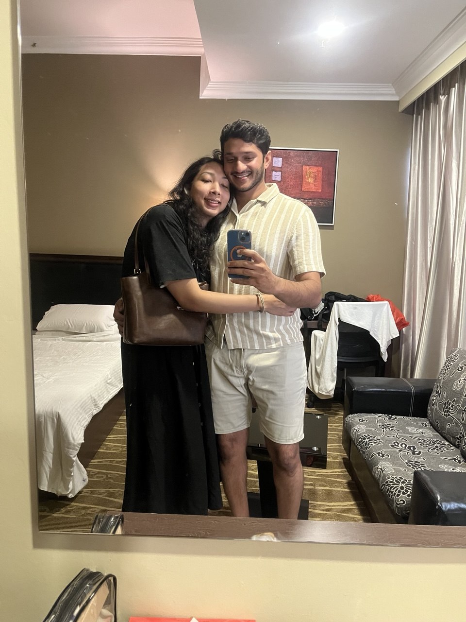 A mirror photo together